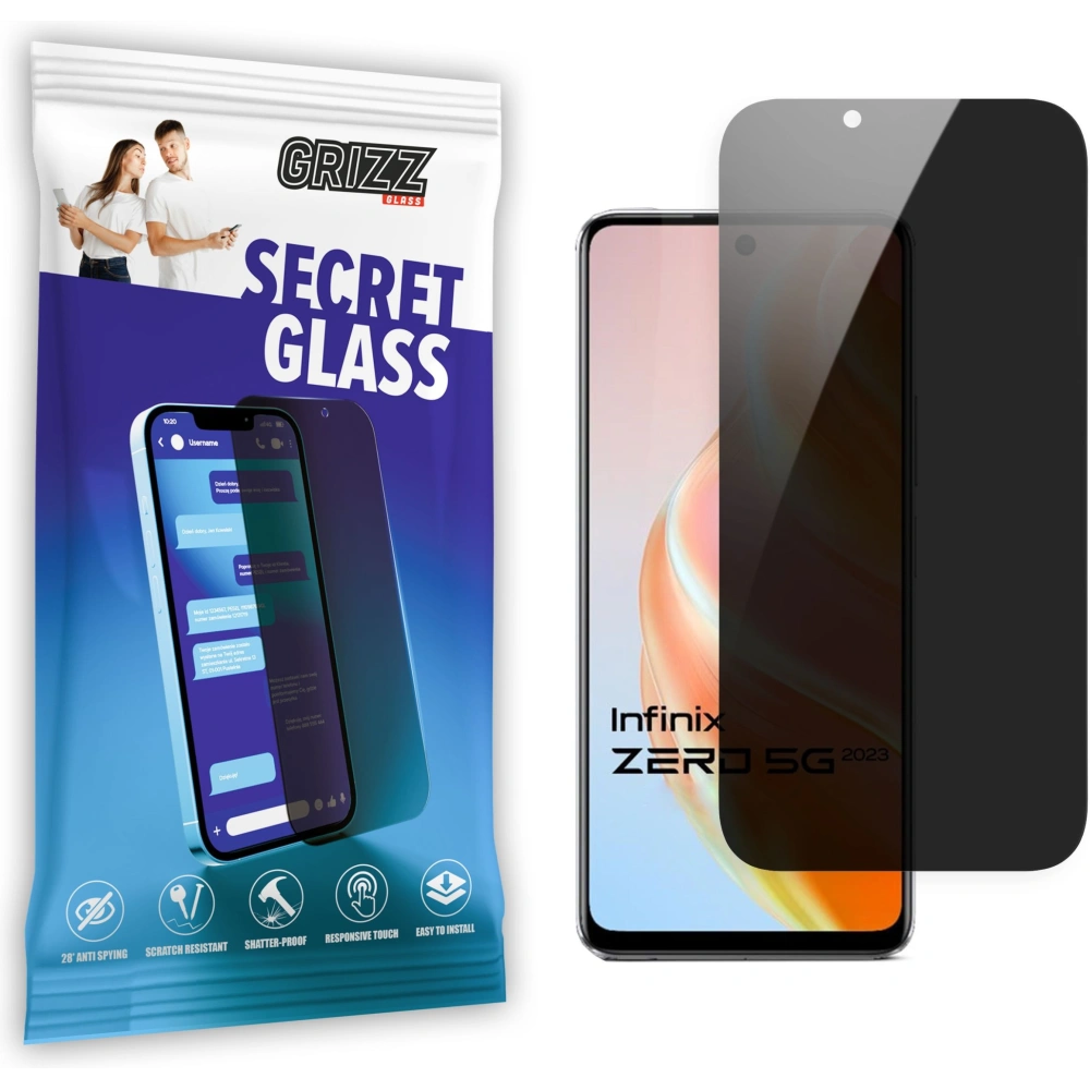 Hurtownia GSM - Privatizáló üveg GrizzGlass SecretGlass az Infinix Zero 2023-hoz - GRZ5477 - {ean13} - Hurt