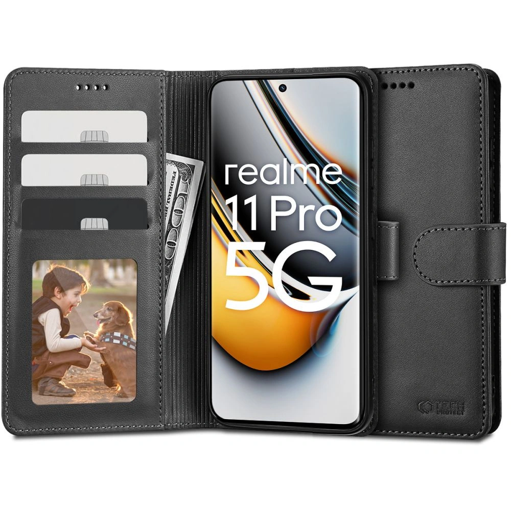 Hurtownia GSM - Etui Tech-Protect Wallet Realme 11 Pro 5G/11 Pro+ Plus 5G Black - THP2119 - {ean13} - Hurt