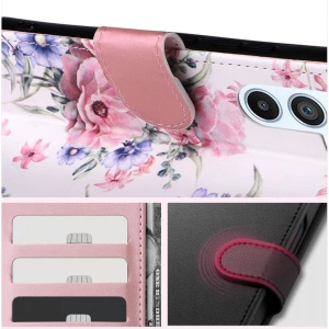 Hurtownia GSM - Etui Tech-Protect Wallet Xiaomi Redmi Note 12s Kvetoucí květina - THP2122 - {ean13} - Hurt