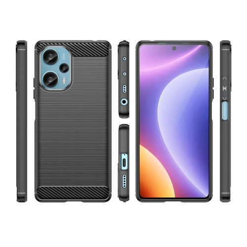 Etui Tech-Protect TPUCarbon Xiaomi POCO F5 Black