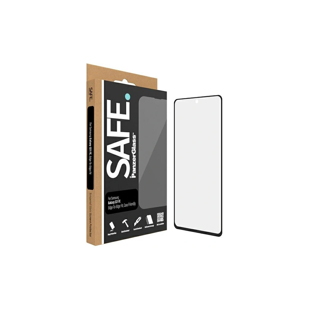 Hurtownia GSM - Tvrzené sklo SAFE od PanzerGlass Samsung Galaxy S21 FE E2E Case Friendly černé/black SAFE95100 - PZG420 - {ean13} - Hurt