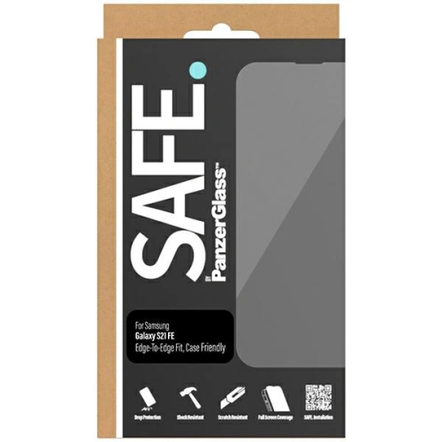 Szkło hartowane SAFE by PanzerGlass Samsung Galaxy S21 FE E2E Case Friendly czarny/black SAFE95100