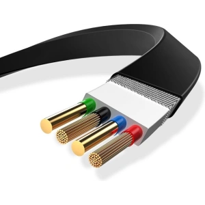 Wholesale USAMS U1 US-SJ192 2in1 USB-A/Lightning/microUSB Cable 1m black - USA983 - {ean13} - Hurt