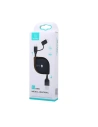 Wholesale USAMS U1 US-SJ192 2in1 USB-A/Lightning/microUSB Cable 1m black - USA983 - {ean13} - Hurt