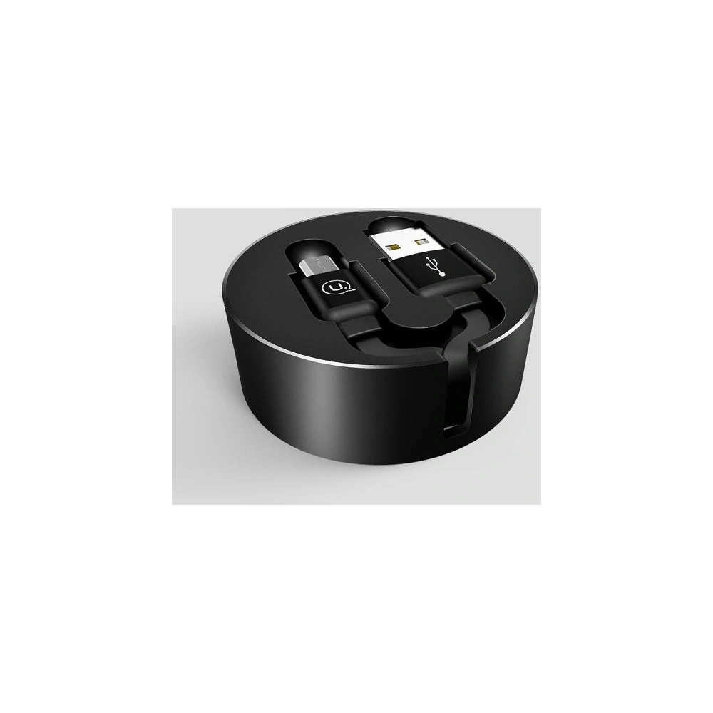 Wholesale USAMS U-Bin US-SJ163 USB-A/microUSB Cable 2A 1m black - USA984 - {ean13} - Hurt