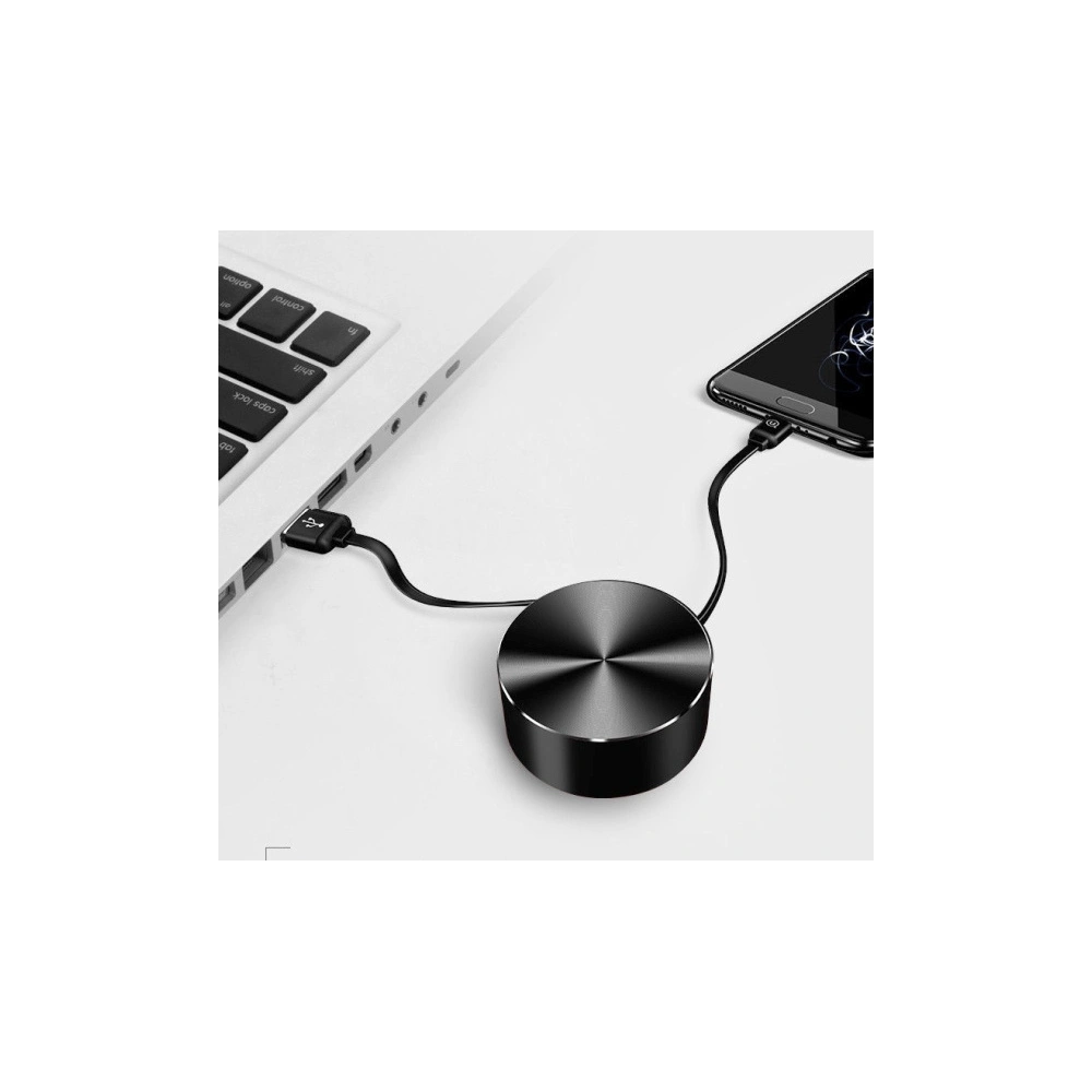 Hurtownia GSM - Cablu retractabil USAMS U-Bin US-SJ163 USB-A/microUSB 2A 1m negru/black - USA984 - {ean13} - Hurt