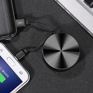 Kabel zwijany USAMS U-Bin US-SJ163 USB-A/microUSB 2A 1m czarny/black