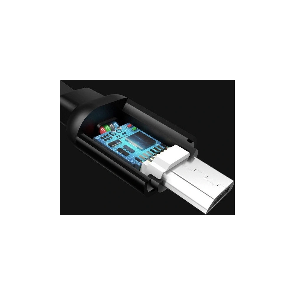 Wholesale USAMS U-Bin US-SJ163 USB-A/microUSB Cable 2A 1m black - USA984 - {ean13} - Hurt