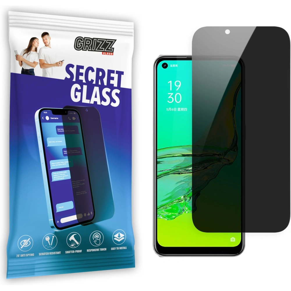 Matowe szkło prywatyzujące GrizzGlass SecretGlass do Oppo A11s