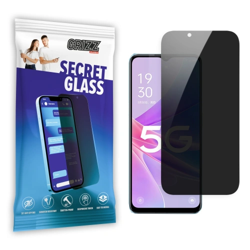Matowe szkło prywatyzujące GrizzGlass SecretGlass do Oppo A1x 5G