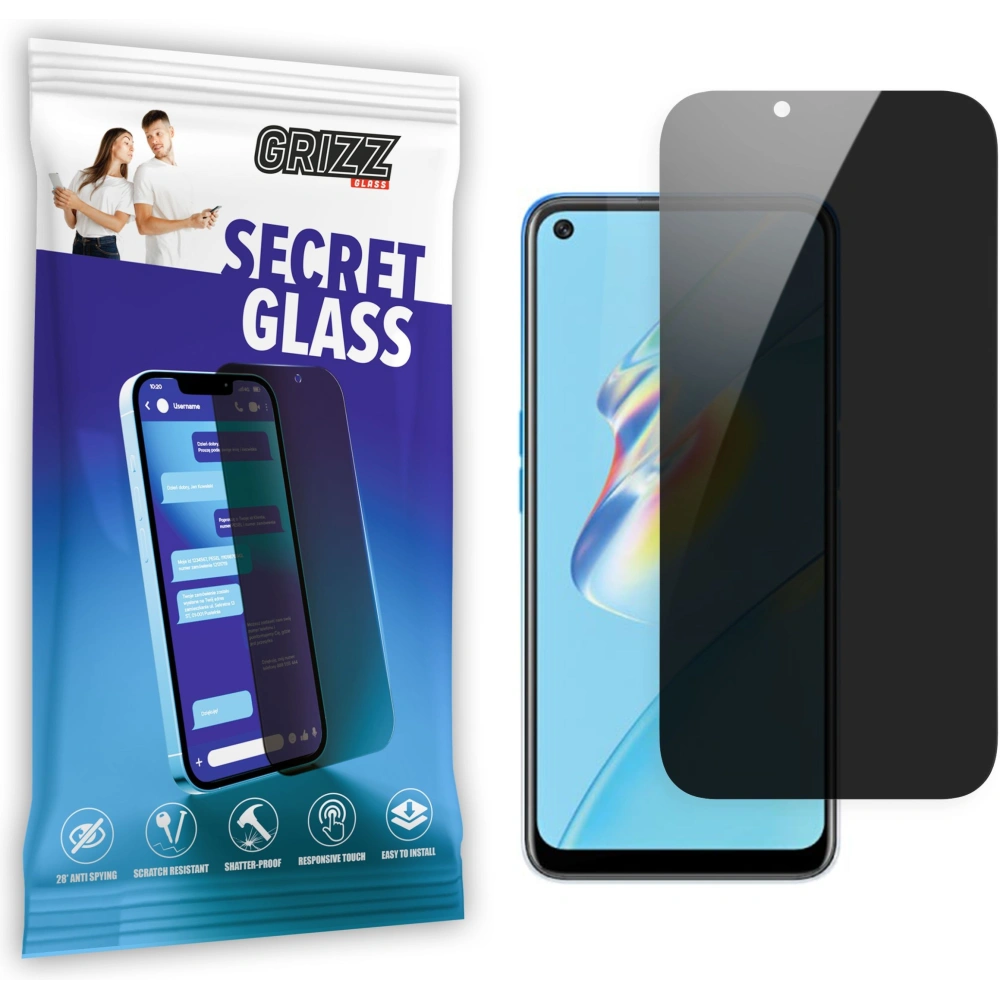 Matowe szkło prywatyzujące GrizzGlass SecretGlass do Oppo A53 5G