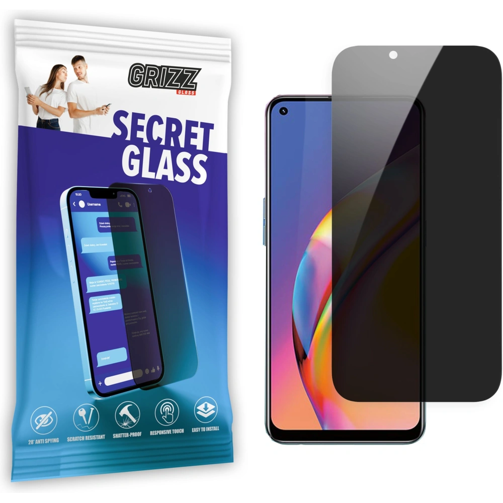Matowe szkło prywatyzujące GrizzGlass SecretGlass do Oppo A94 4G