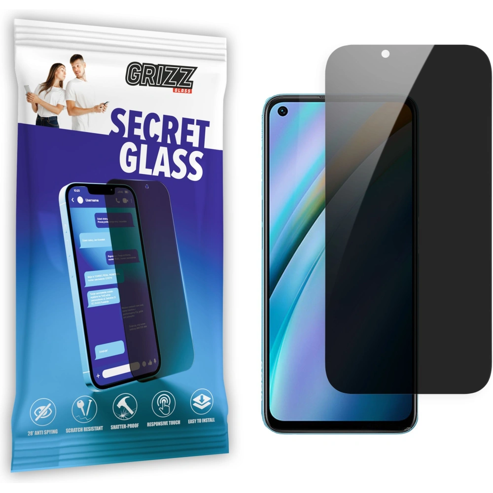 Matowe szkło prywatyzujące GrizzGlass SecretGlass do Oppo K10