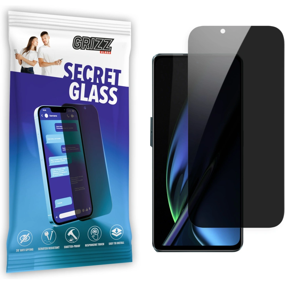 Matowe szkło prywatyzujące GrizzGlass SecretGlass do Oppo K11x