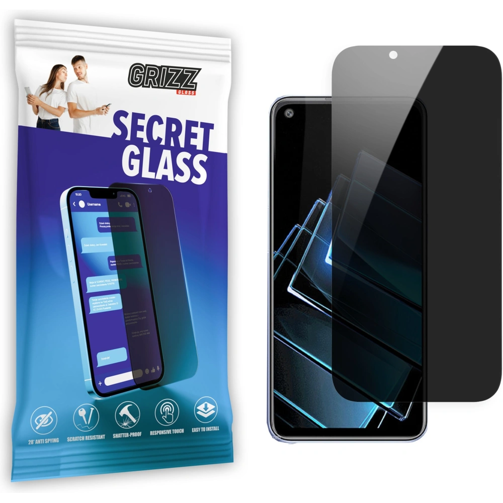 Matowe szkło prywatyzujące GrizzGlass SecretGlass do Oppo K9x