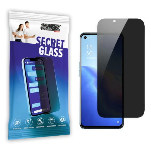 Matowe szkło prywatyzujące GrizzGlass SecretGlass do Oppo Reno 5A 5G