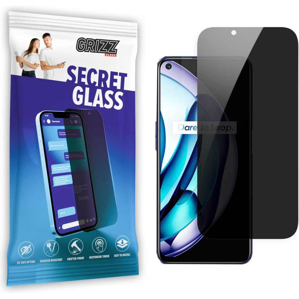 Matowe szkło prywatyzujące GrizzGlass SecretGlass do Realme 9 5G SE