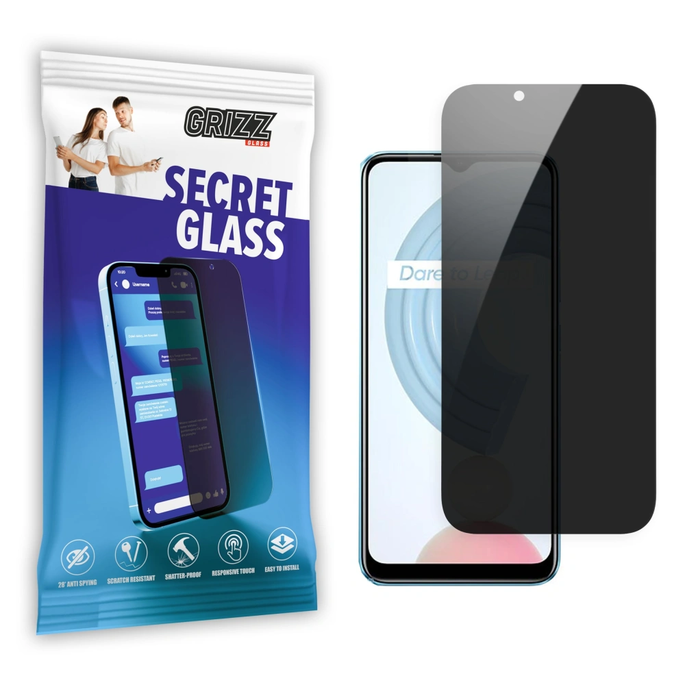 Hurtownia GSM - Szkło prywatyzujące GrizzGlass SecretGlass do Realme C21 - GRZ5681 - {ean13} - Hurt
