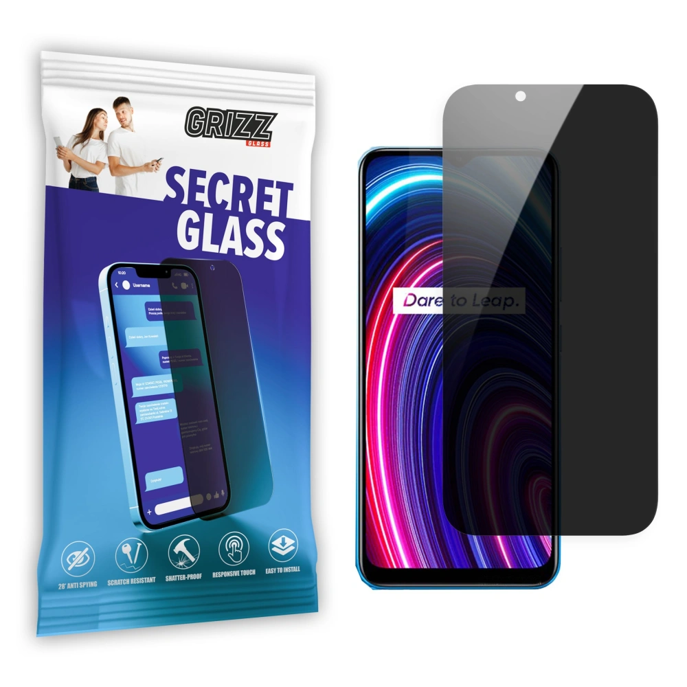 Matowe szkło prywatyzujące GrizzGlass SecretGlass do Realme C25Y