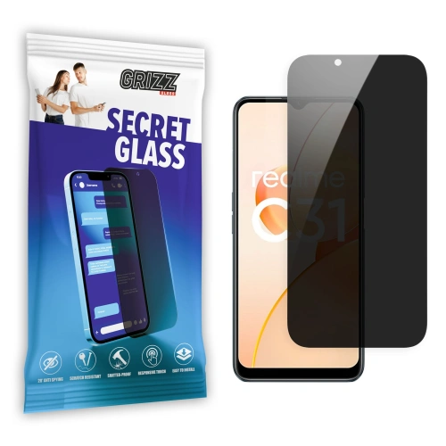 Matowe szkło prywatyzujące GrizzGlass SecretGlass do Realme C31