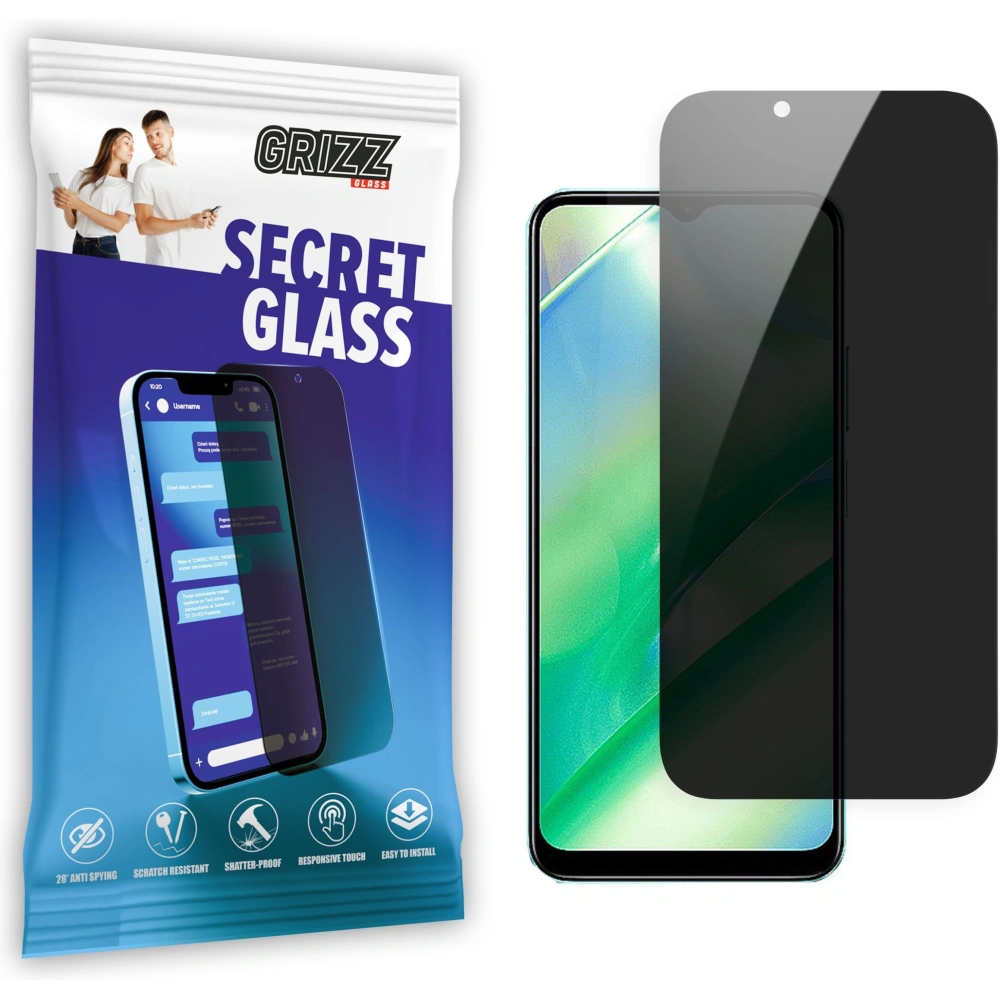 Matowe szkło prywatyzujące GrizzGlass SecretGlass do Realme C33