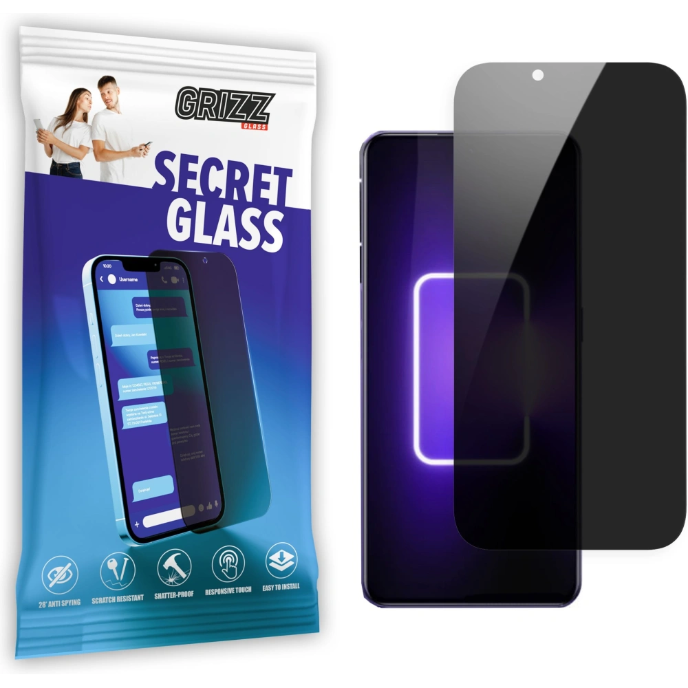 Matowe szkło prywatyzujące GrizzGlass SecretGlass do Realme GT Neo5