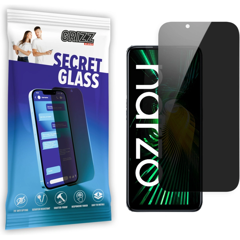 Hurtownia GSM - Sticlă de confidențialitate GrizzGlass SecretGlass pentru Realme Narzo 50 5G - GRZ5699 - {ean13} - Hurt