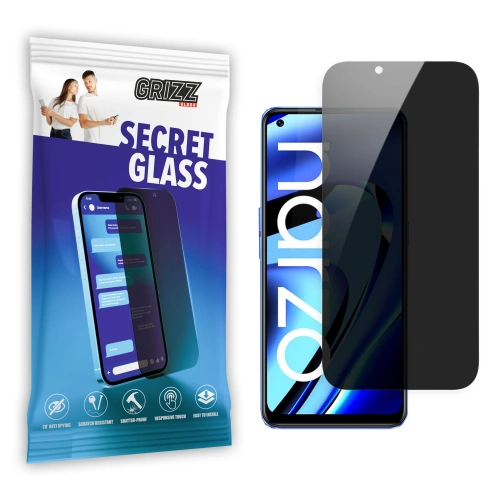 Matowe szkło prywatyzujące GrizzGlass SecretGlass do Realme Narzo 50 Pro 5G