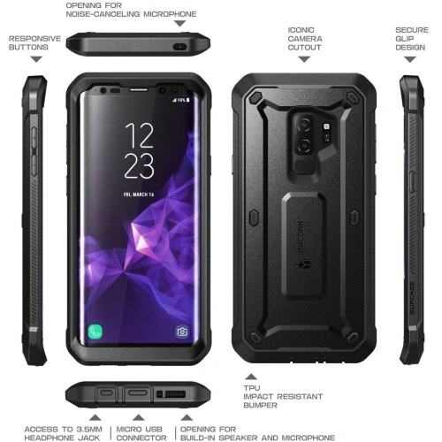 Etui Supcase Unicorn Beetle Pro Galaxy S9+ Plus Black