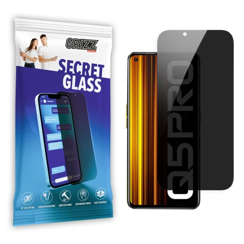 Matowe szkło prywatyzujące GrizzGlass SecretGlass do Realme Q5 Pro