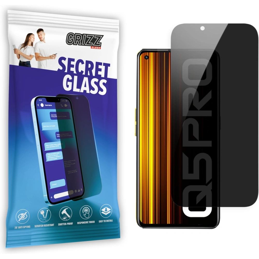 Hurtownia GSM - Szkło prywatyzujące GrizzGlass SecretGlass do Realme Q5 Pro - GRZ5708 - {ean13} - Hurt