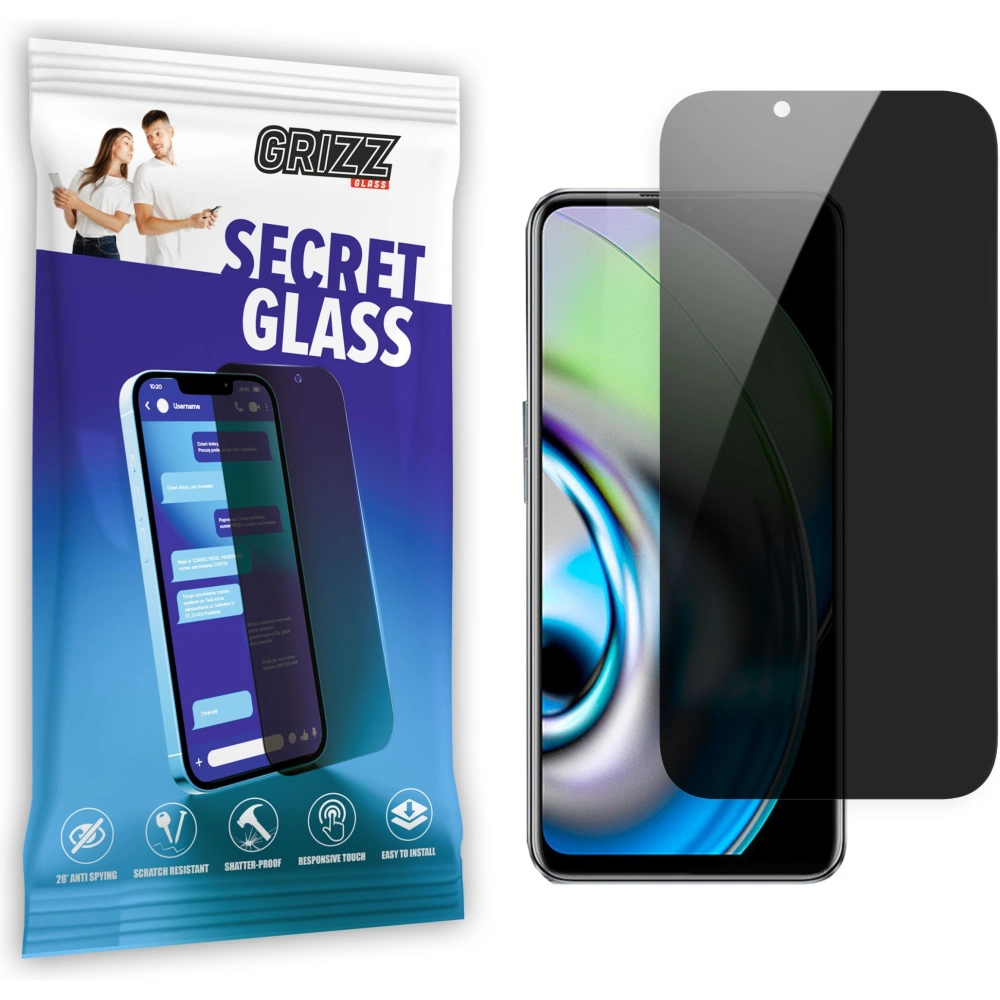 Hurtownia GSM - P privát üvegezés GrizzGlass SecretGlass a Realme V23i-hez - GRZ5711 - {ean13} - Hurt