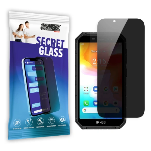 Matowe szkło prywatyzujące GrizzGlass SecretGlass do Ulefone Armor X7