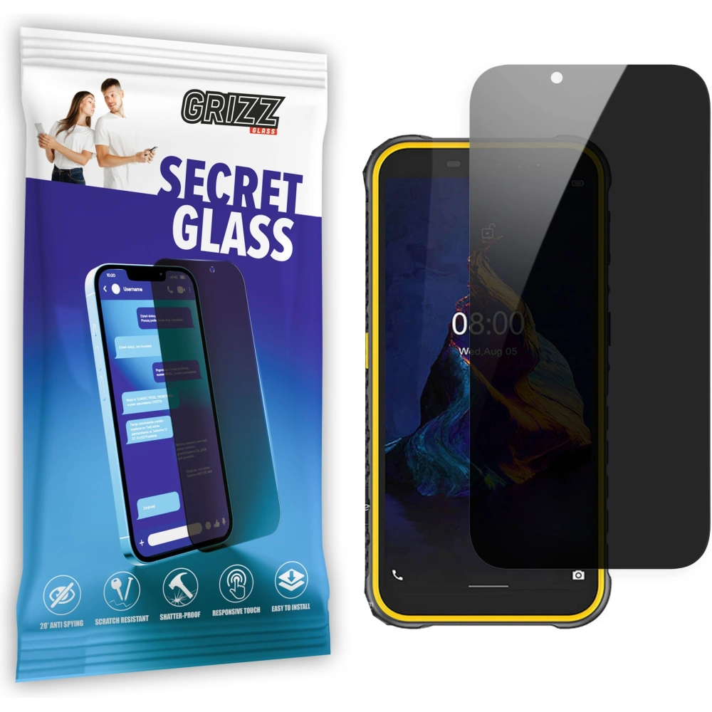 Hurtownia GSM - GrizzGlass Sichtschutzglas SecretGlass für Ulefone Armor X8 - GRZ5829 - {ean13} - Hurt