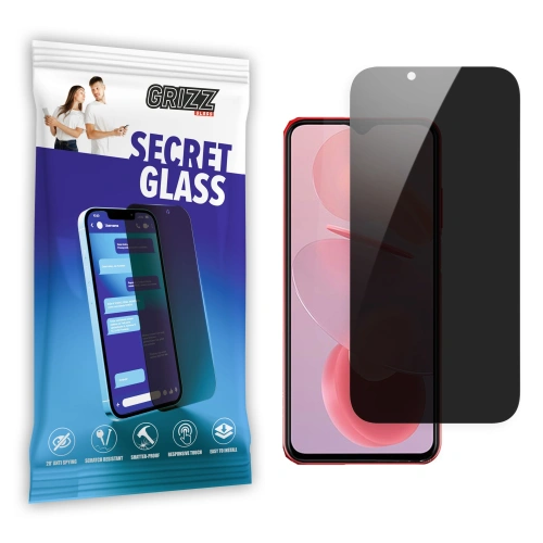 Matowe szkło prywatyzujące GrizzGlass SecretGlass do Ulefone Note 12p