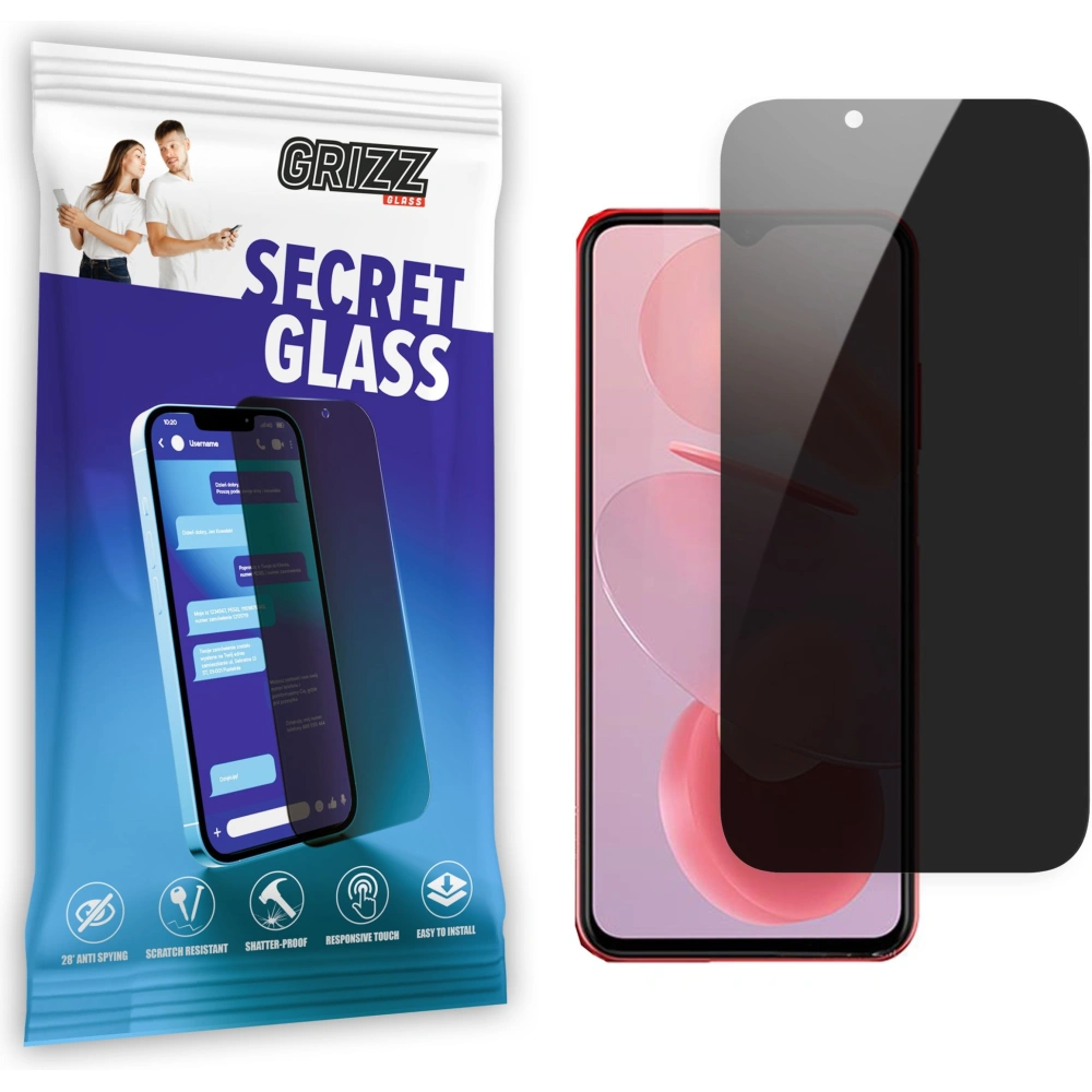 Hurtownia GSM - GrizzGlass Sichtschutzglas SecretGlass für Ulefone Note 12p - GRZ5834 - {ean13} - Hurt