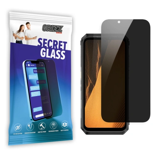 Matowe szkło prywatyzujące GrizzGlass SecretGlass do Ulefone Power Armor 19