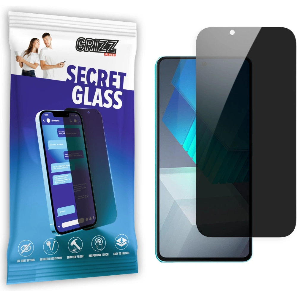 Matowe szkło prywatyzujące GrizzGlass SecretGlass do Vivo IQOO Neo 7