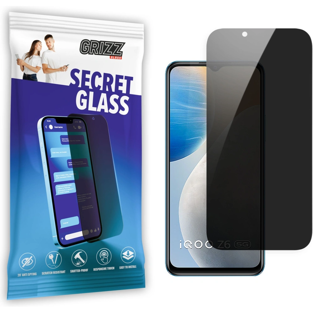 Matowe szkło prywatyzujące GrizzGlass SecretGlass do Vivo IQOO Z6