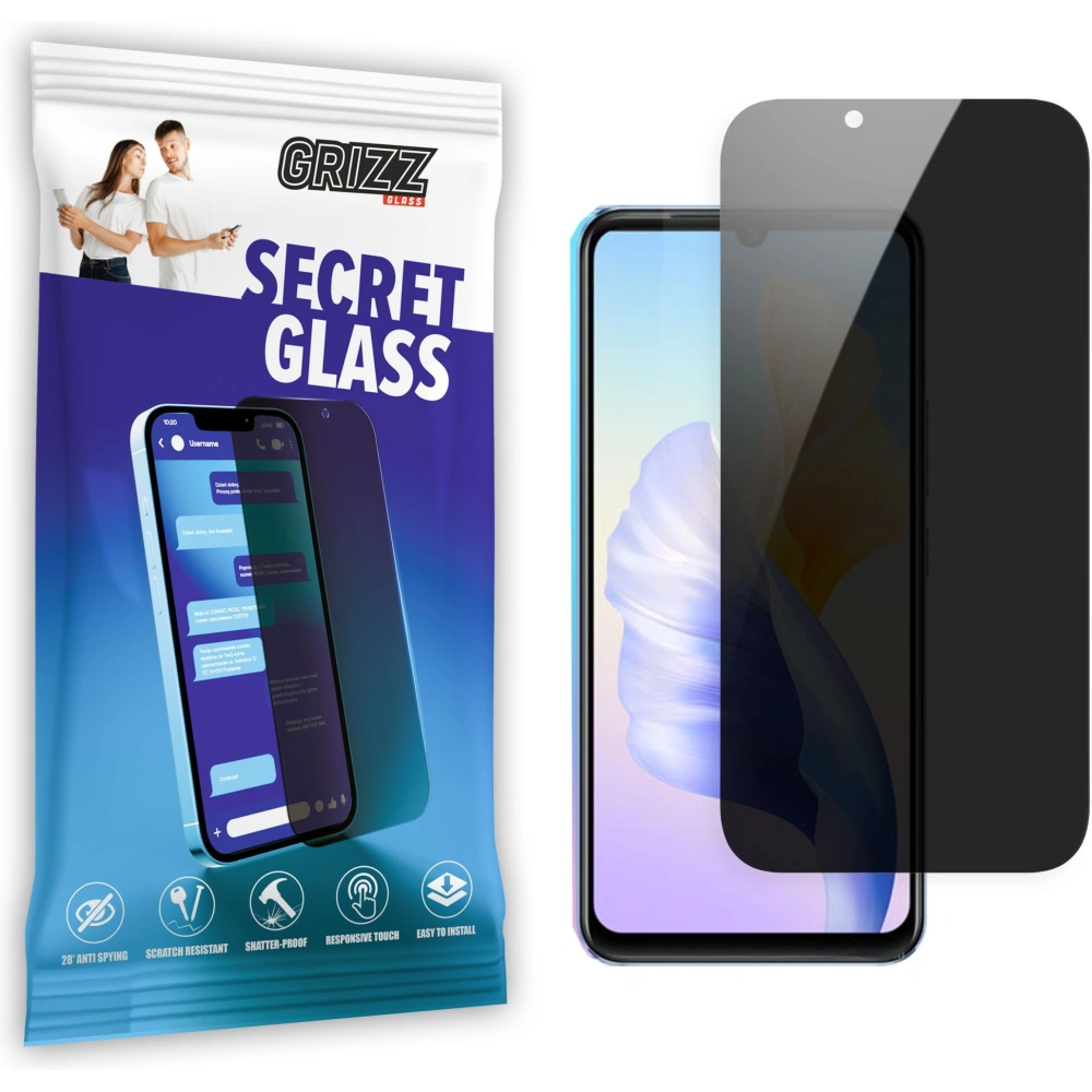 Matowe szkło prywatyzujące GrizzGlass SecretGlass do Vivo V23E 5G