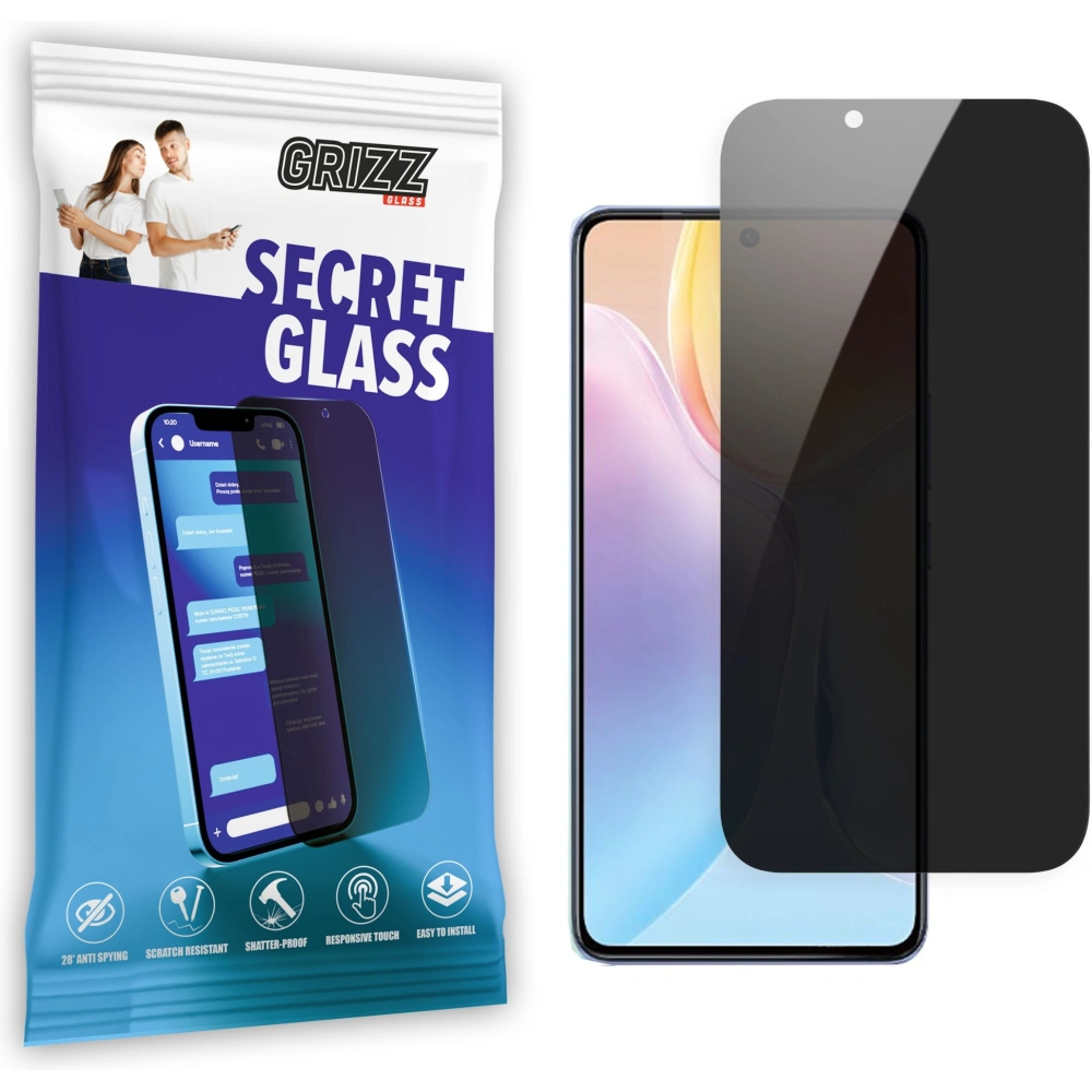 Matowe szkło prywatyzujące GrizzGlass SecretGlass do Vivo X70