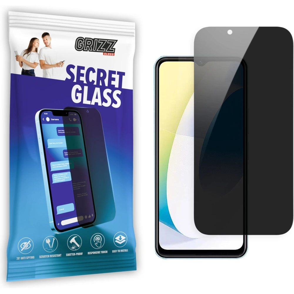 Matowe szkło prywatyzujące GrizzGlass SecretGlass do Vivo Y22 2022