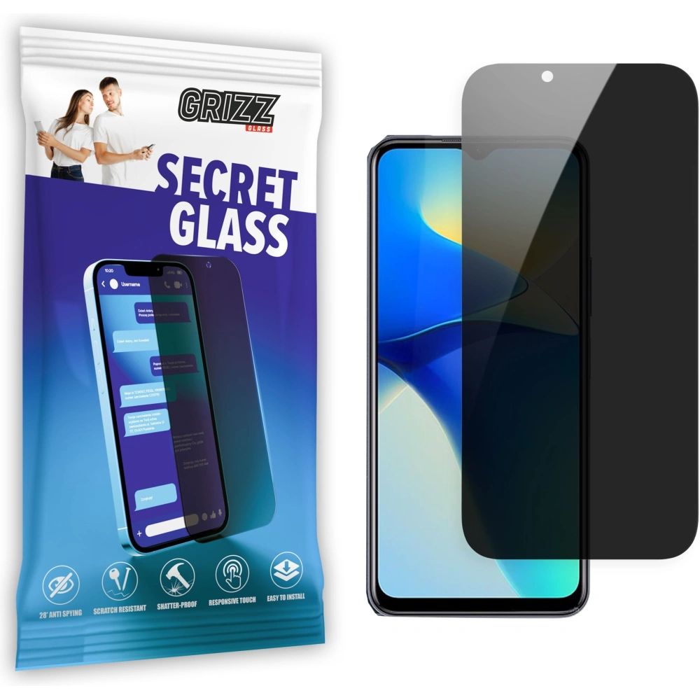 Matowe szkło prywatyzujące GrizzGlass SecretGlass do Vivo Y30 2021