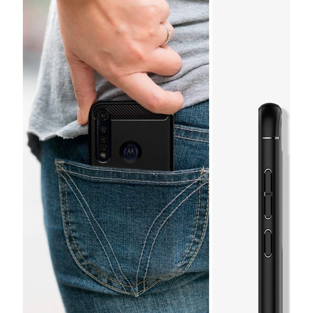 Hurtownia GSM - Etui Spigen Rugged Armor Motorola Moto G8 Plus Matte Black - SPN954MBL - {ean13} - Hurt