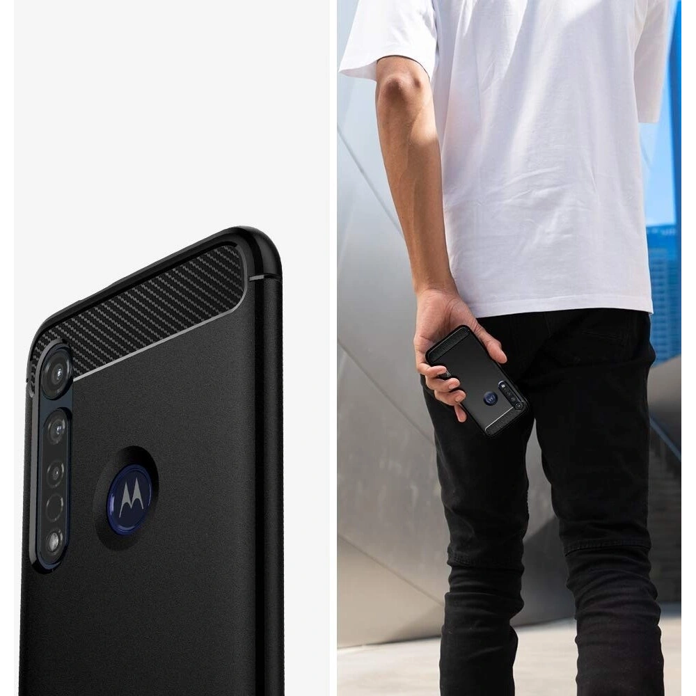 Hurtownia GSM - Etui Spigen Rugged Armor Motorola Moto G8 Plus Matte Black - SPN954MBL - {ean13} - Hurt