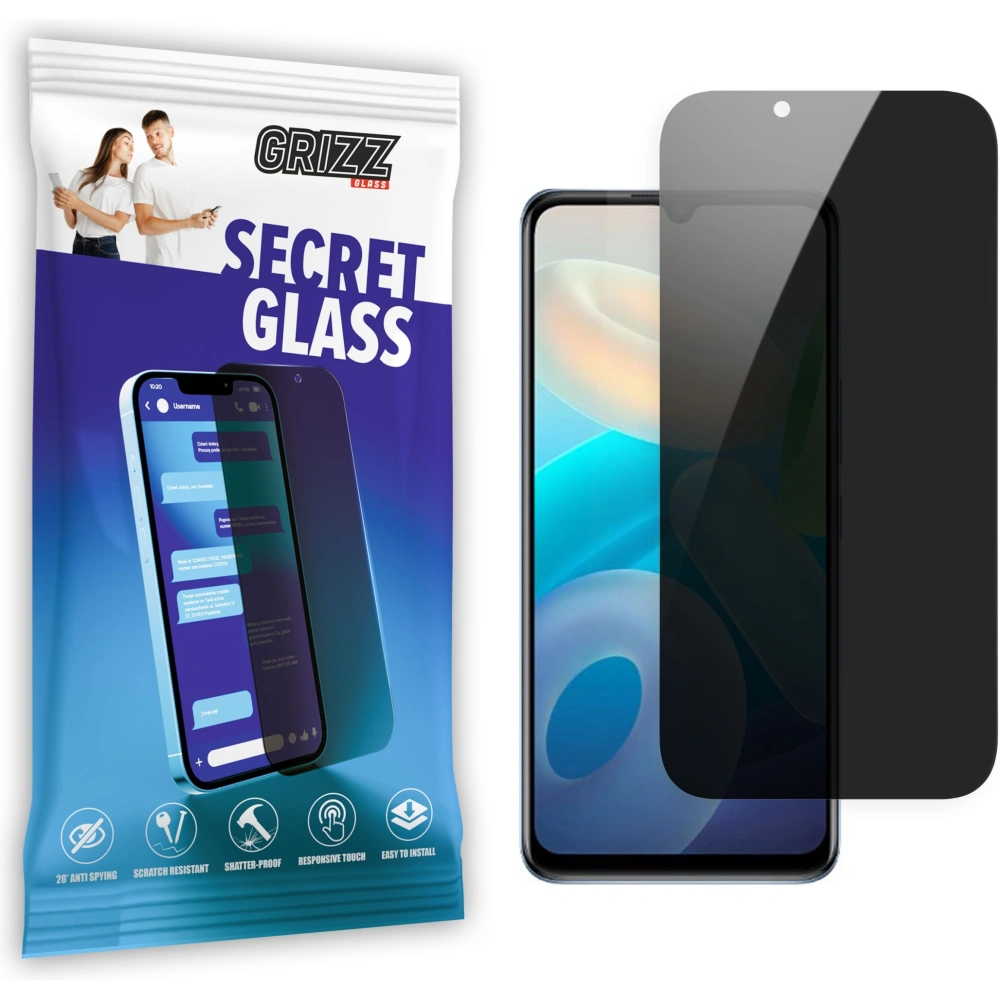Hurtownia GSM - Pénztárca privát üveg GrizzGlass SecretGlass a Vivo Y71T-hez - GRZ5909 - {ean13} - Hurt