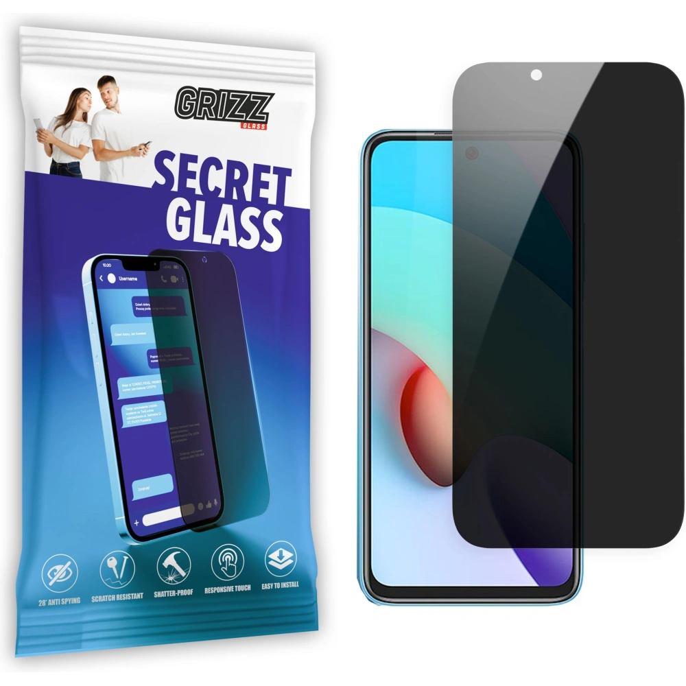 Hurtownia GSM - Sklo privatizující GrizzGlass SecretGlass pro Xiaomi Redmi 10C - GRZ5958 - {ean13} - Hurt