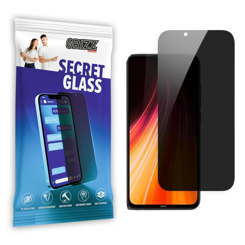Hurtownia GSM - GrizzGlass Xiaomi Sichtschutzglas SecretGlass für Redmi Note 8T - GRZ6004 - {ean13} - Hurt