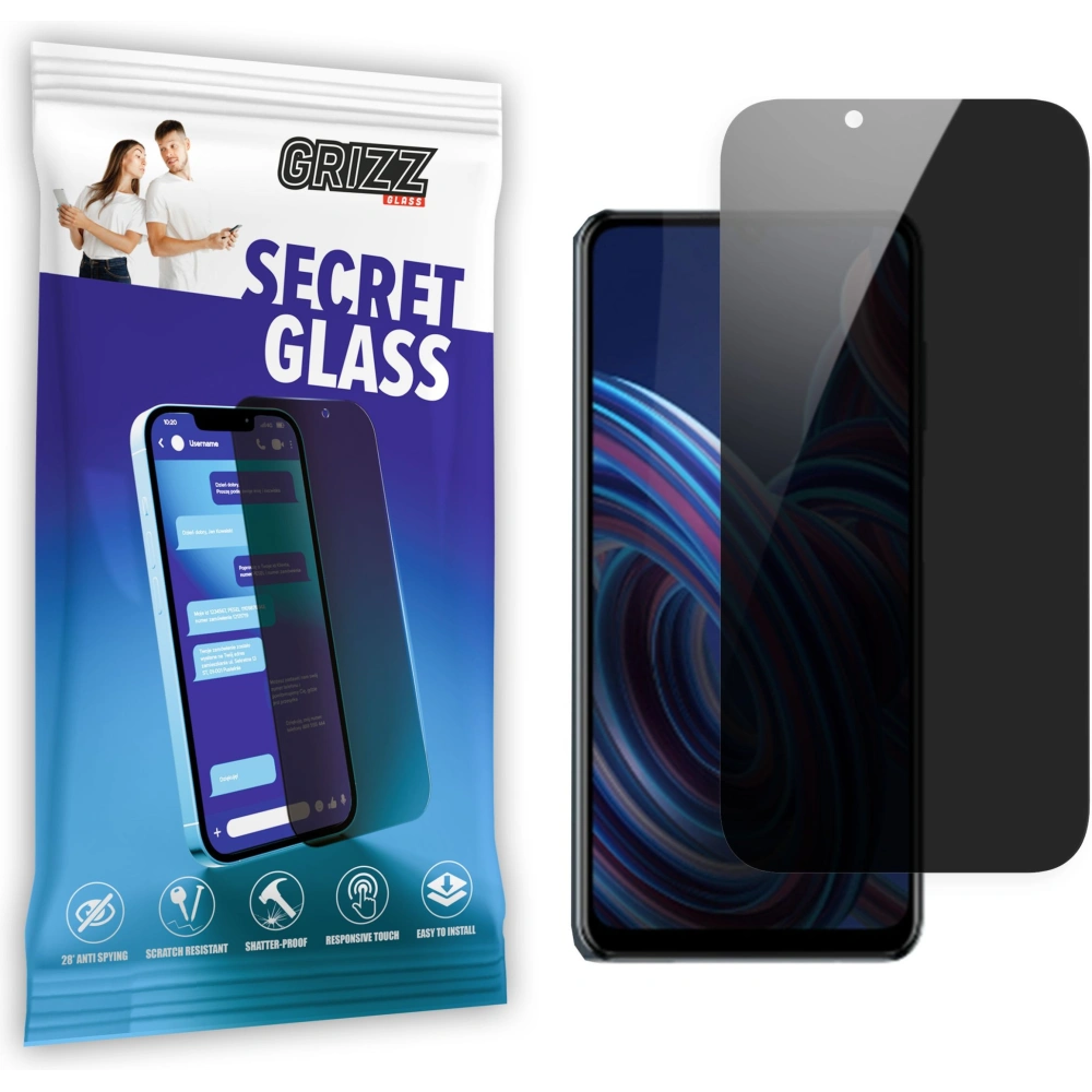 Hurtownia GSM - Szkło prywatyzujące GrizzGlass SecretGlass do ZTE Blade A72 5G - GRZ6011 - {ean13} - Hurt