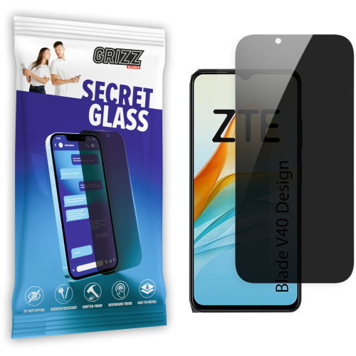 GrizzGlass Distributor - 5904063579112 - GRZ6012 - GrizzGlass SecretGlass ZTE Blade V40 Design - B2B homescreen